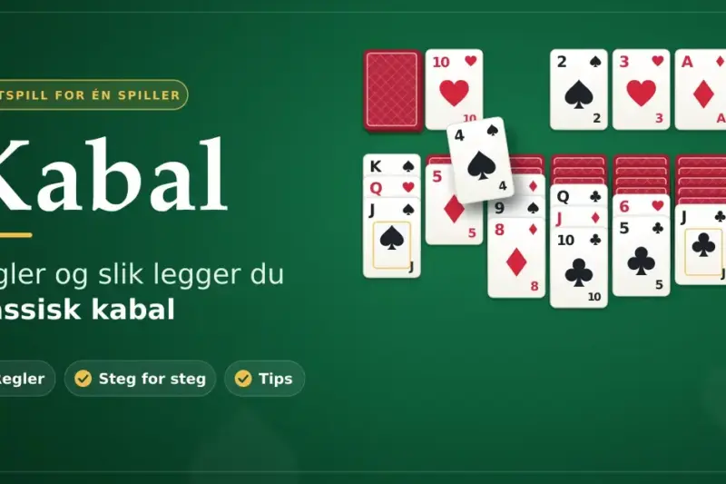 Kabal: Regler og slik legger du klassisk kabal